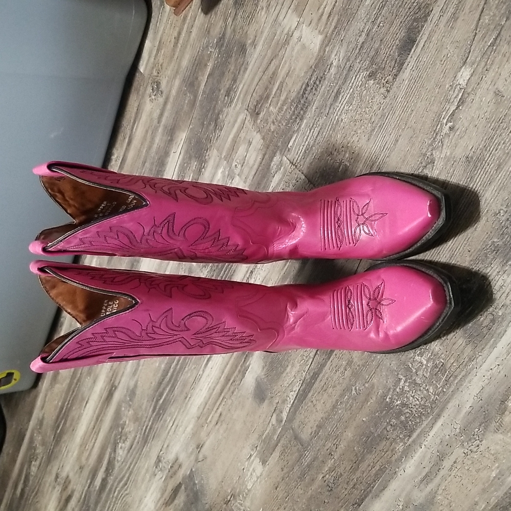 Dan Post Pink snip toe boots